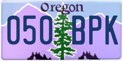 OR license plate 050BPK