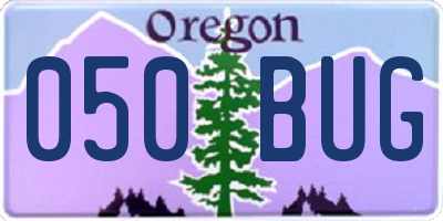 OR license plate 050BUG