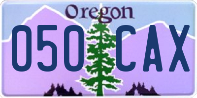 OR license plate 050CAX
