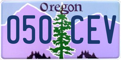 OR license plate 050CEV