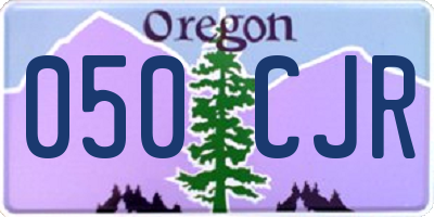 OR license plate 050CJR