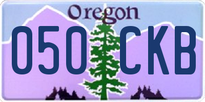 OR license plate 050CKB