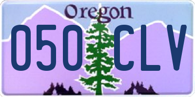 OR license plate 050CLV