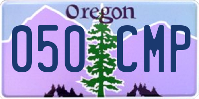 OR license plate 050CMP