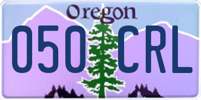 OR license plate 050CRL
