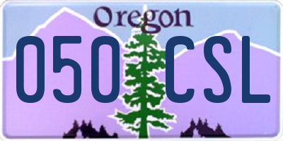 OR license plate 050CSL