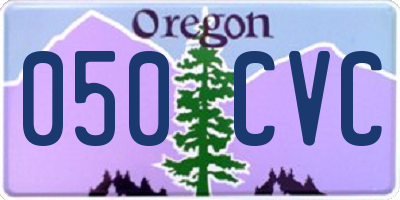 OR license plate 050CVC
