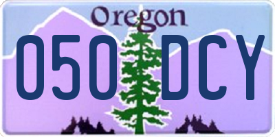 OR license plate 050DCY