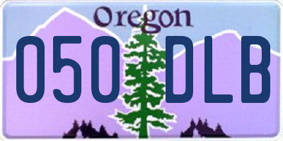 OR license plate 050DLB