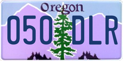 OR license plate 050DLR