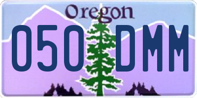 OR license plate 050DMM