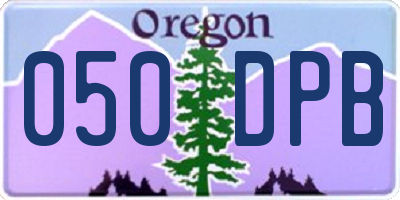 OR license plate 050DPB