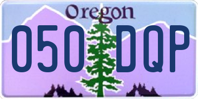 OR license plate 050DQP