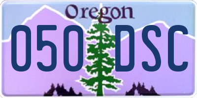 OR license plate 050DSC