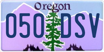 OR license plate 050DSV