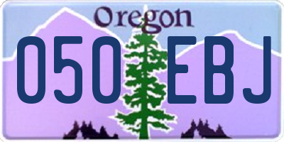OR license plate 050EBJ