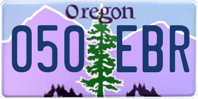 OR license plate 050EBR