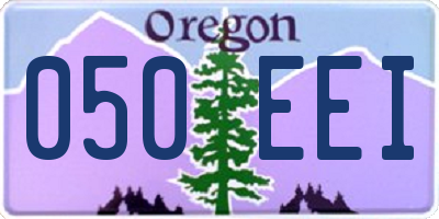 OR license plate 050EEI