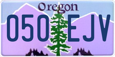 OR license plate 050EJV