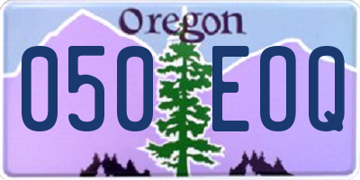 OR license plate 050EOQ