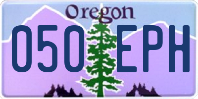 OR license plate 050EPH