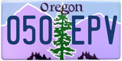 OR license plate 050EPV