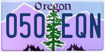 OR license plate 050EQN