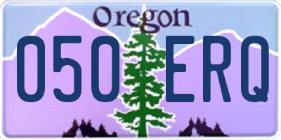 OR license plate 050ERQ