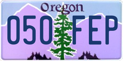 OR license plate 050FEP