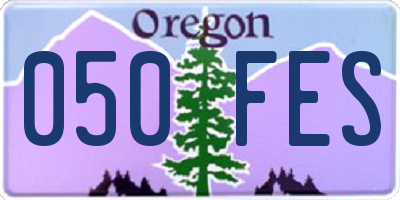 OR license plate 050FES