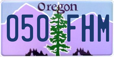 OR license plate 050FHM