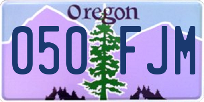 OR license plate 050FJM