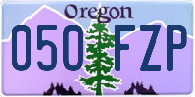 OR license plate 050FZP