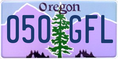 OR license plate 050GFL