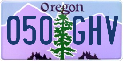 OR license plate 050GHV