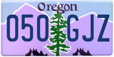 OR license plate 050GJZ