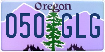 OR license plate 050GLG