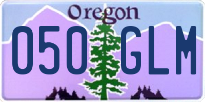 OR license plate 050GLM