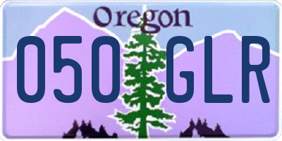 OR license plate 050GLR
