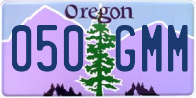 OR license plate 050GMM