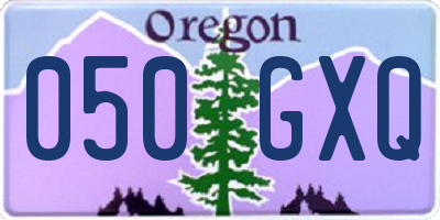 OR license plate 050GXQ