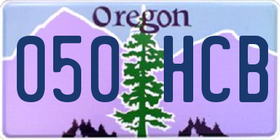 OR license plate 050HCB