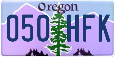 OR license plate 050HFK