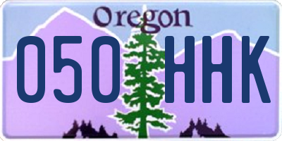 OR license plate 050HHK