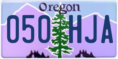 OR license plate 050HJA
