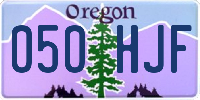 OR license plate 050HJF