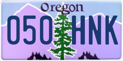 OR license plate 050HNK