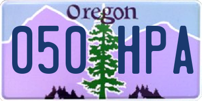 OR license plate 050HPA