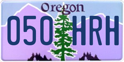OR license plate 050HRH