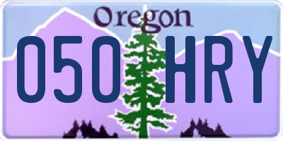 OR license plate 050HRY